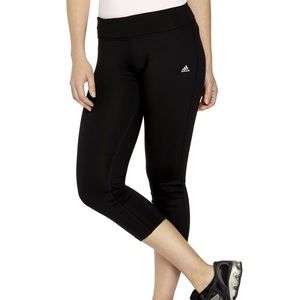 Cropped black adidas leggings